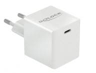 DeLOCK USB charger 1 x USB Type-C PD 3.0 compact with 40 W (white) iekārtas lādētājs
