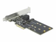 DeLOCK PCIe 3P SATA + M.2 KeyB x4 LP 90499 aksesuārs datorkorpusiem