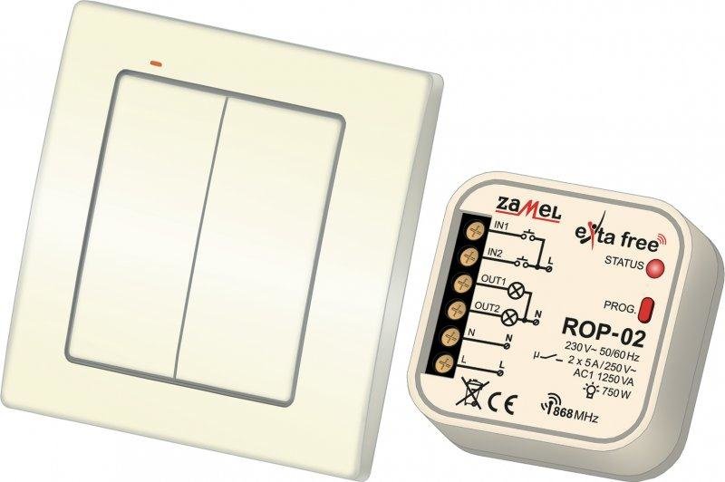 Zamel Wireless control kit (RNK04 + ROP02) - RZB-04