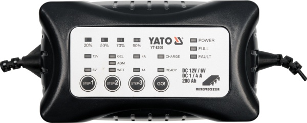 Yato YT-8300 Professional device for charging 6 V and 12 V auto akumulatoru lādētājs