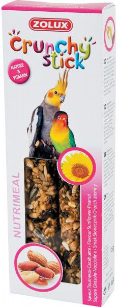 Zolux Crunchy Stick duze papugi slonecznik/orzech ziemny 115 g 1105142 (3336021371179)