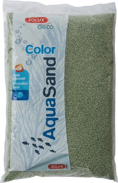 Zolux Aquasand Color pastelowa zielen 1kg 4961210 (3336023460901)