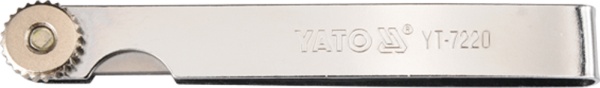 YATO Vārstu spraugu mērītājs 100x10mm, 0.02-1.00mm (17gab.)