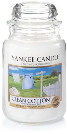 Yankee Candle Large Jar large scented candle Clean Cotton 623g 1010728E