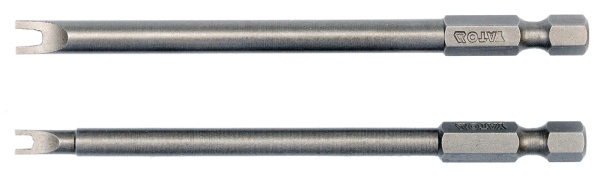 Yato Spanner screwdriver bits no.6x100mm no.10x100mm 1/4 2pcs. YT-0499