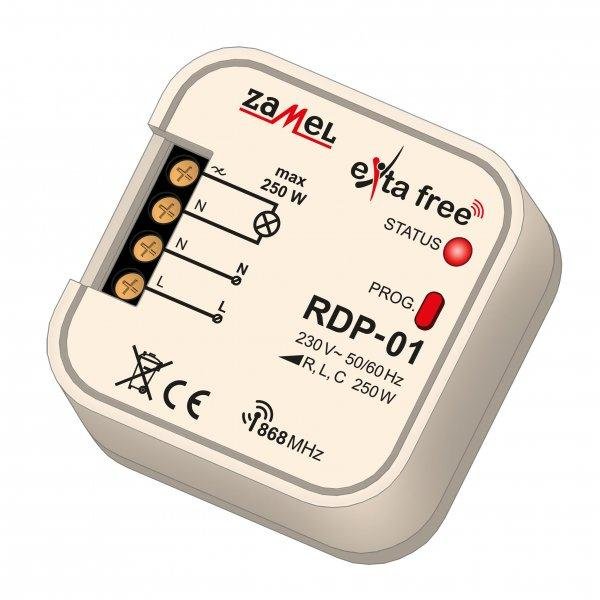 Zamel Radiowy sciemniacz dopuszkowy 1-kanalowy - RDP-01 RDP-01 (5903669041788)