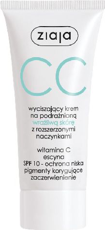 Ziaja Krem CC Wyciszajacy Na Wrazliwa Skore 50ml 9001214 (5901887030508) tonālais krēms