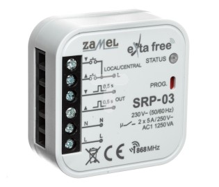 Zamel Sterownik rolet dopuszkowy centralny SRP-03 EXF10000081 (5903669041948)