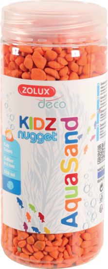 Zolux Zwirek Aquasand Kidz Nugget pomaranczowy 500ml 4961193 (3336023462363)