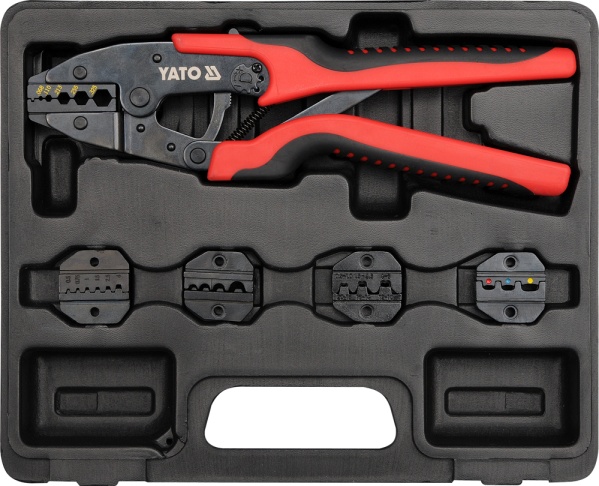 Yato Connector Crimping Pliers 260mm with 5 Dies (YT-2245)