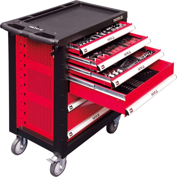 Yato 6 drawers with accessories 177 pcs. (YT-5530)