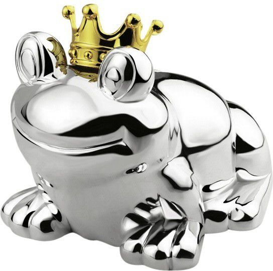 Zilverstad Money box Frog king silver tarnish resistant 6144261