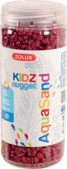 Zolux Zwirek Aquasand Kidz Nugget czerwony 500ml 4961196 (3336023462318)