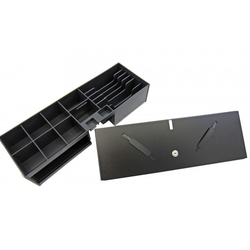 APG Cash Drawer Insert 8/6 Fliptop w/ Lock Lid w / Integrated Media Storage Inserts 5711045601880