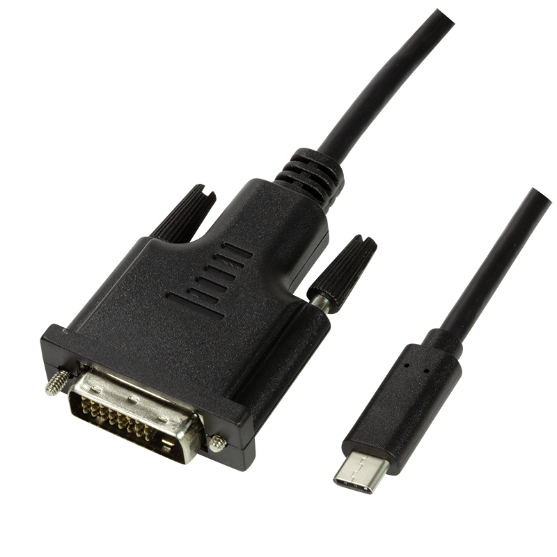 LOGILINK - USB 3.2 Gen 1x1 USB-C™ M to DVI Cable, 3m USB kabelis