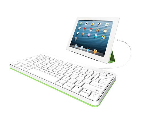 Logitech Wired keyb f/iPad 4/Mini White, Pan Nordic 5099206065710
