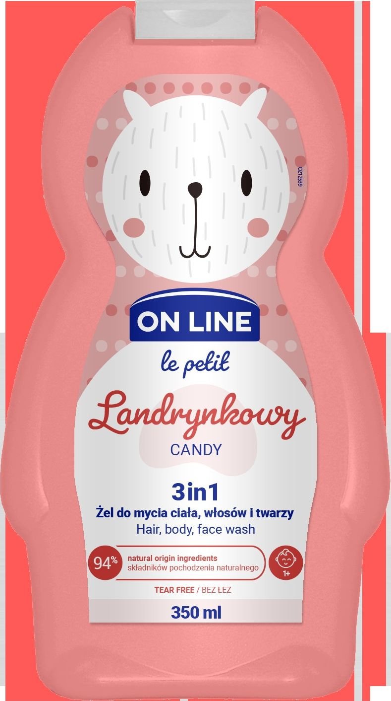 On Line Le Petit zel do mycia 3w1 dla dzieci Landrynkowy 107341 (5903116742725) aksesuāri bērniem
