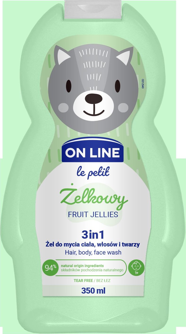On Line Le Petit zel do mycia 3w1 dla dzieci Zelkowy 107365 (5903116743104) aksesuāri bērniem