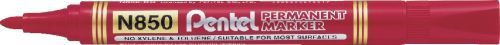 Pentel Marker permanentny N850 okragla koncowka czerwony  (42K053B)