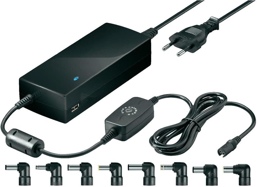 goobay - universal laptop psu - 150W + USB charger portatīvo datoru lādētājs