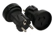 Reiseadapter - Australien/Argentinien Buchse auf Schutzkontakt Stecker adapteris