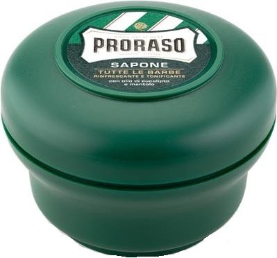 Proraso Proraso Green Mydlo do golenia w plastikowym tyglu o dzialaniu nawilzajaco - ochronnym 150 ml 0000019961 (8004395009206)