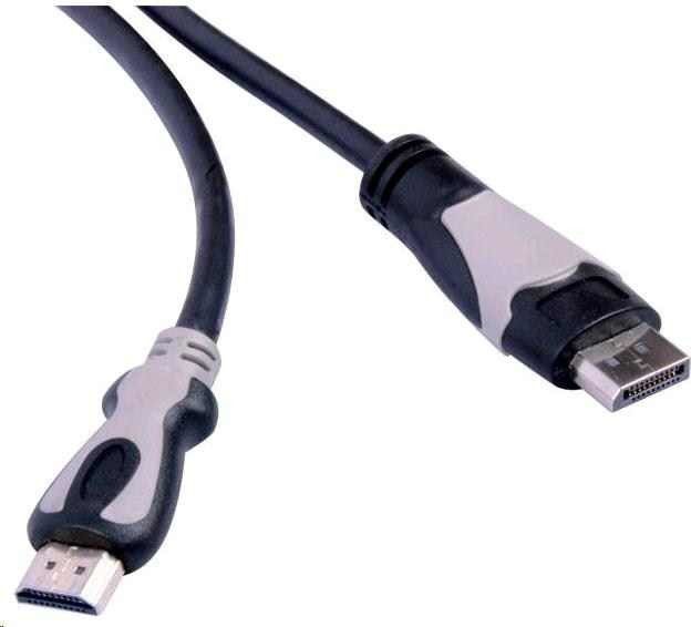 Kabel PremiumCord DisplayPort - HDMI 1m czarny (kportadk01-01) kabelis video, audio