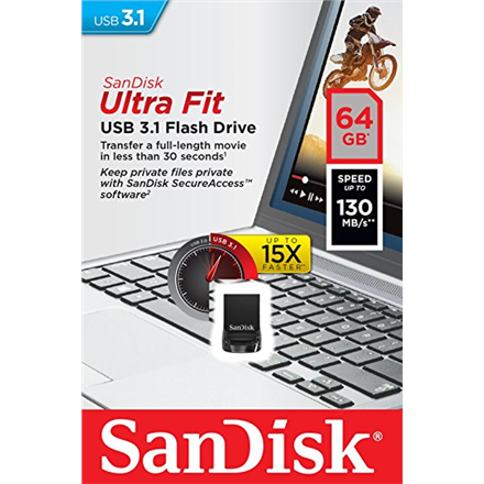 Sandisk Ultra USB 3.1 Flash Drive 64GB (130 MB/s) USB Flash atmiņa