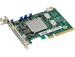 SUPERMICRO INTERNAL NVME HOST BUS ADAPTER 6.4GB/S DUAL-PORT GEN-3 datortīklu aksesuārs