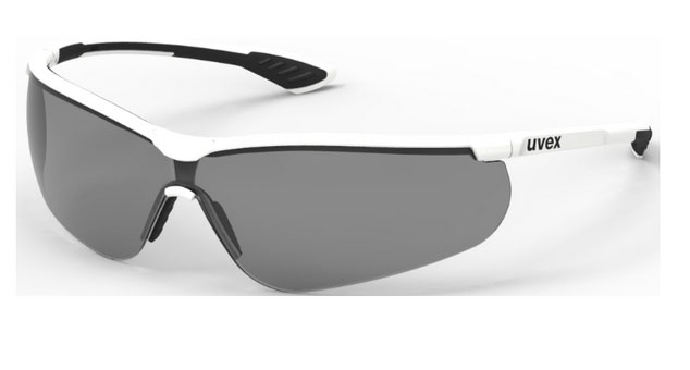 Safety glasses Uvex Uvex Sportstyle, dark lense, supravision extreme (anti scratch, anti fog) coating, white/black. darba apavi