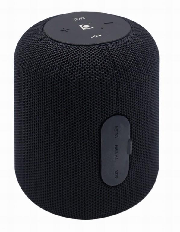 Gembird SPK-BT-15-BK Portable Bluetooth speaker, Wireless, 5 W, 1200 mAh, Black 8716309112000 datoru skaļruņi