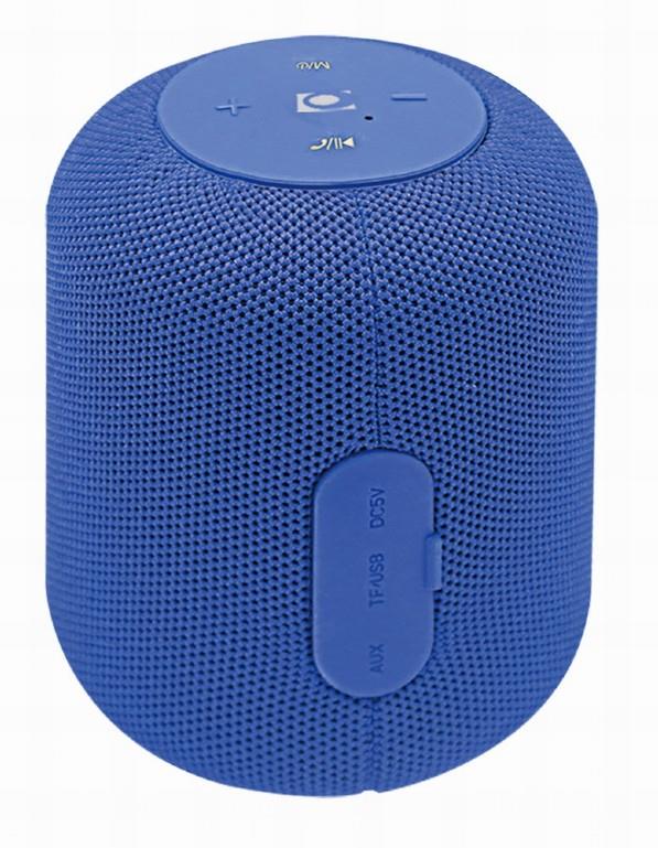 Gembird SPK-BT-15-B Portable Bluetooth speaker, Wireless, 5 W, 1200 mAh, Blue 8716309112024 datoru skaļruņi