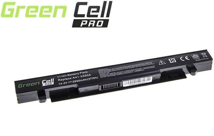 Green Cell PRO Battery for Asus A450 A550 R510 X550 / 14,4V 2600mAh akumulators, baterija portatīvajiem datoriem