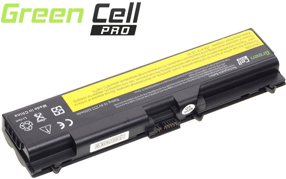 Green Cell for Lenovo IBM Thinkpad SL410, SL510, T410, T510; 10.8V, 6 cell (LE05PRO) akumulators, baterija portatīvajiem datoriem