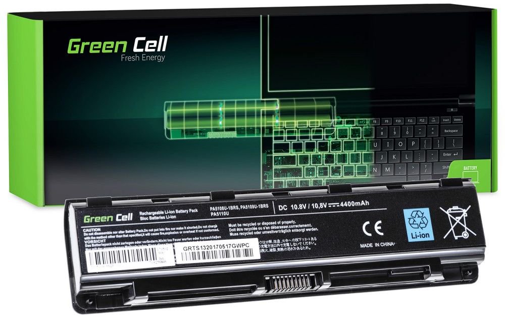 Green Cell PA5109U-1BRS for Toshiba Satellite C50 C50D C55 C55D C70 C75 akumulators, baterija portatīvajiem datoriem