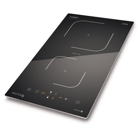 Caso Hob Master E2 Induction, Number of burners/cooking zones 2, Black, Timer 4038437030419 plīts virsma