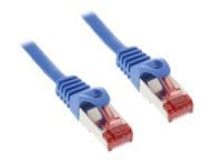  InLine Patchcord S/FTP, PiMF, Cat.6, 250MHz, PVC, CCA, Cyan 2m (76102B) tīkla kabelis