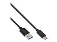 InLine USB 3.1 Kabel, Typ C an Typ A, 1,0m - black USB kabelis