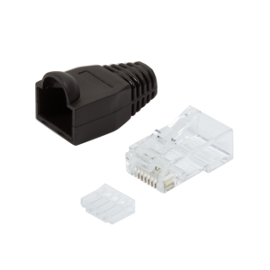 LOGILINK - Plug Connector Cat.6 RJ45 100pcs. set, unshielded, black