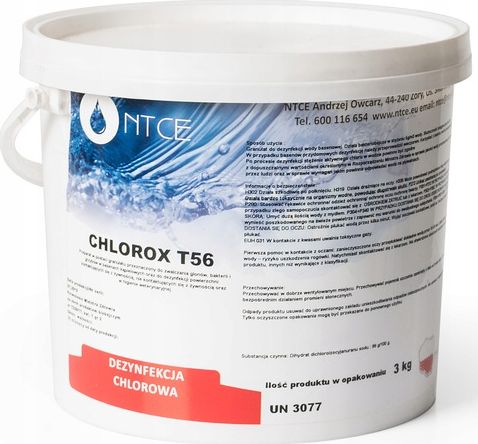 NTCE 3 Kg Chlorox T56 Granulat Chemia 7096650 (5903899665266) Baseins