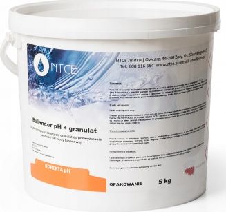 NTCE 5 Kg Balancer Ph Plus Chemia 7096659 (5903899665334) Baseins