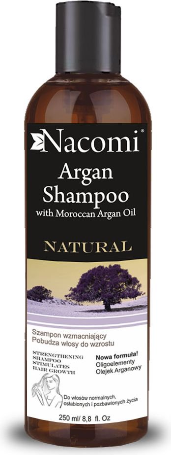 Nacomi Szampon z olejem arganowym wzmacniajacy 250ml 5901878688404 (5901878688404) Matu šampūns