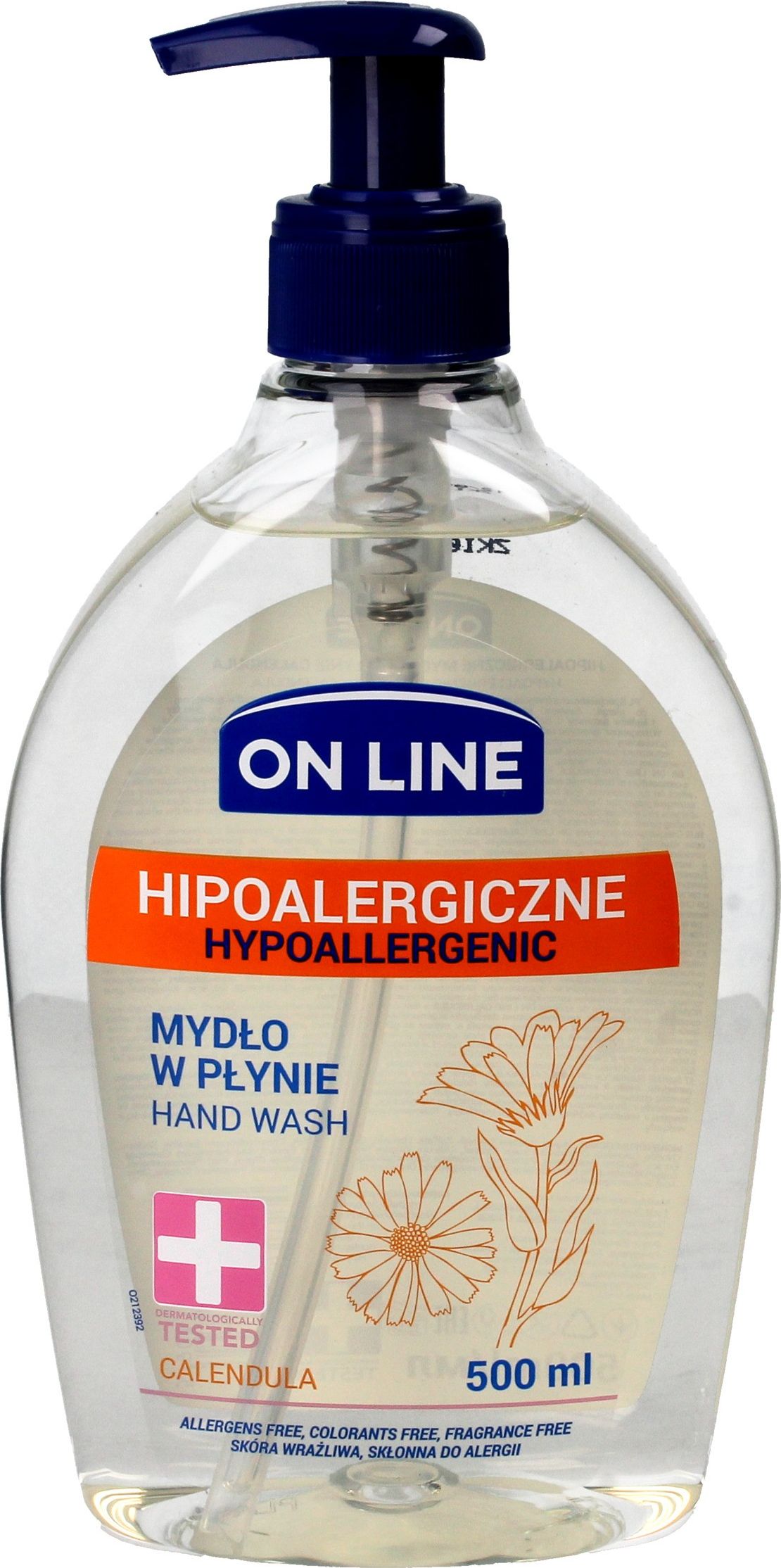 On Line Mydlo w plynie Hipoalergiczne Calendula 500ml 106921 (5903116738384)
