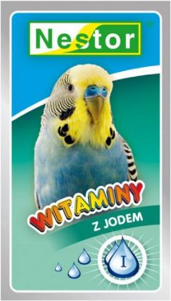 Nestor Witaminy dla malych papug z jodem 20g WPJ (5901636000288)