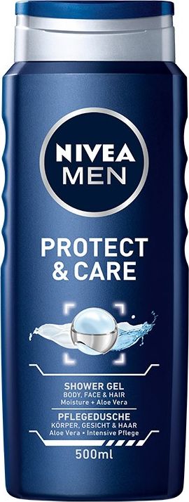 Nivea Zel pod prysznic Men Protect&Care 500ml 0183612 (9005800224473) kosmētika ķermenim