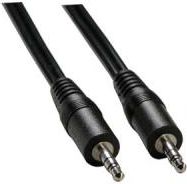 Kabel Jack 3.5mm - Jack 3.5mm 1.5m czarny 945541 (8590274253162) kabelis video, audio