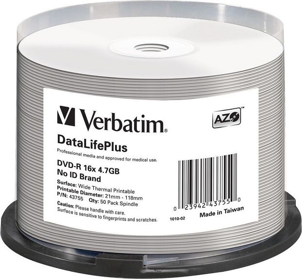 Verbatim DVD-R 4.7 GB 16x 50 sztuk (VERDVD44976) VERDVD44976 matricas