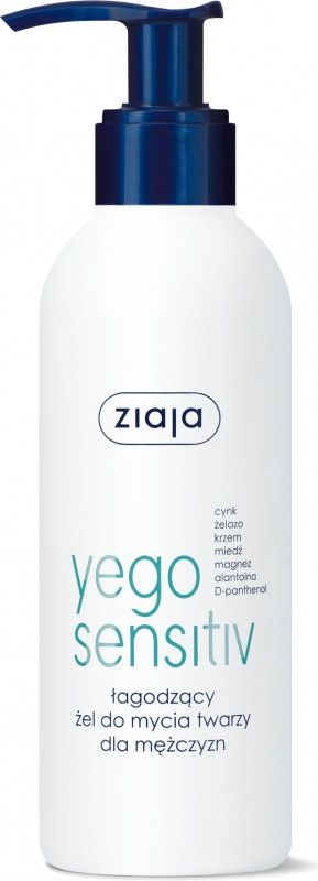 Ziaja Zel do mycia twarzy Yego Sensitiv 200ml 5901887038214 (5901887038214) kosmētika ķermenim