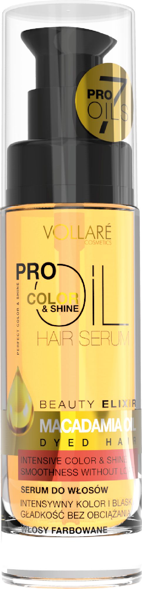 Vollare Pro Oils Color & Shine Serum for colored hair Macadamia Oil 30ml