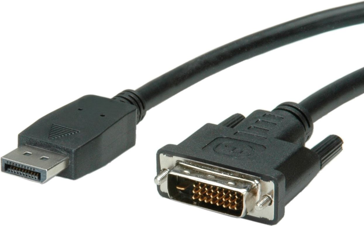 VALUE DisplayPort Cable, DP M - DVI (24+1) M 1 m kabelis, vads